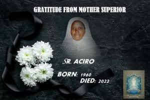 Gratitude from Mother Superior, MSMMC